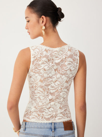 Elegant Lace Sleeveless Top