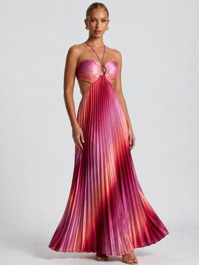 Aurora Pleated Maxi Dress