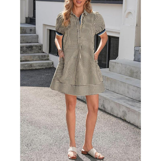 Striped Polo Dress