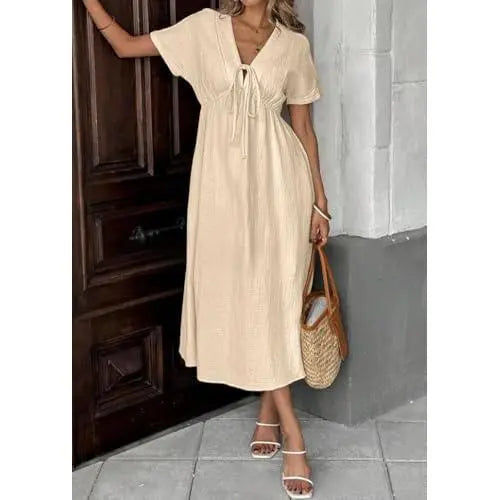 Cotton Midi Dress detail