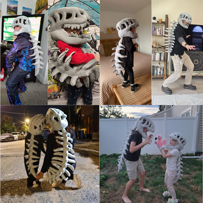 Dino-Skelett-Kostüm