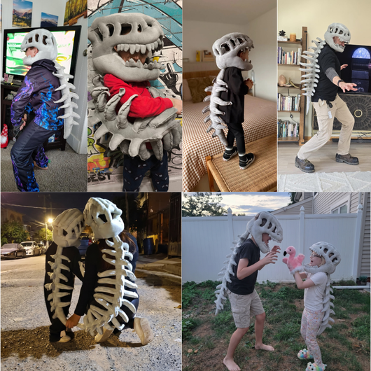 Dino-Skelett-Kostüm
