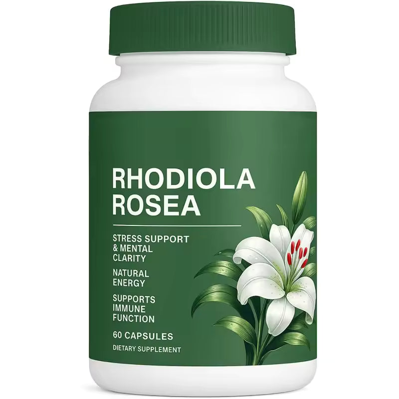 Rhodiola Rosea 500mg Capsules – Stress Support & Energy Formula