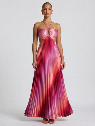 Aurora Pleated Maxi Dress