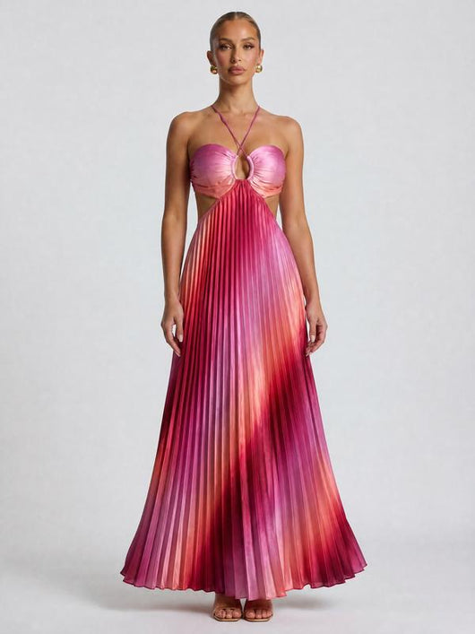 Aurora Pleated Maxi Dress