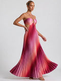 Aurora Pleated Maxi Dress